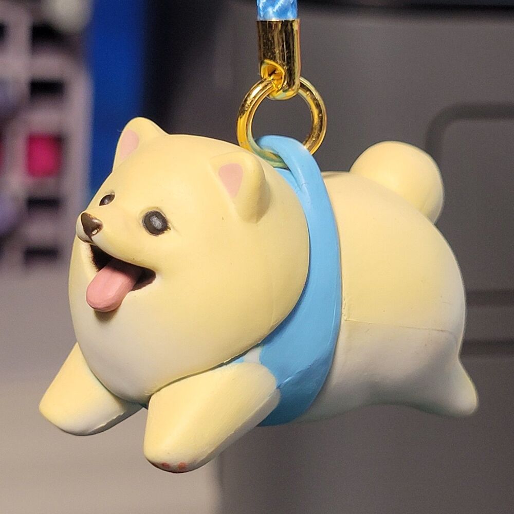 Pomeranian - Stand Stones Mocchiri Flying Wanko Strap